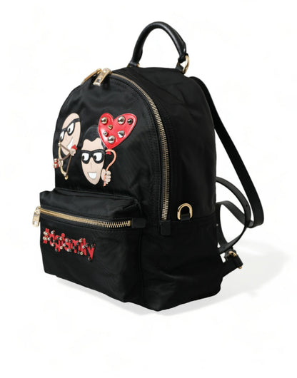  - Elegant Embellished Black Backpack