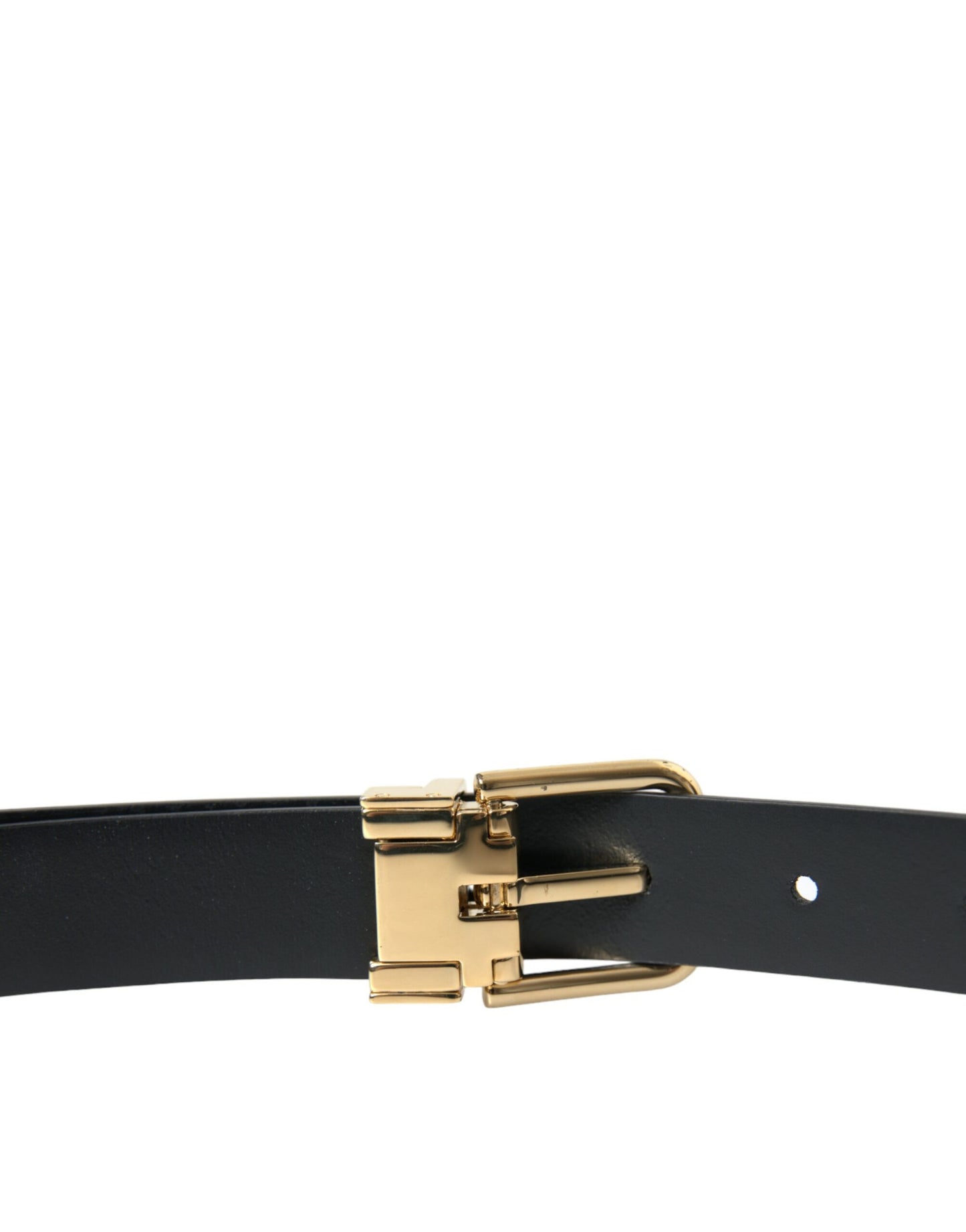  - Elegant Blue Leather Belt with Metal Buckle