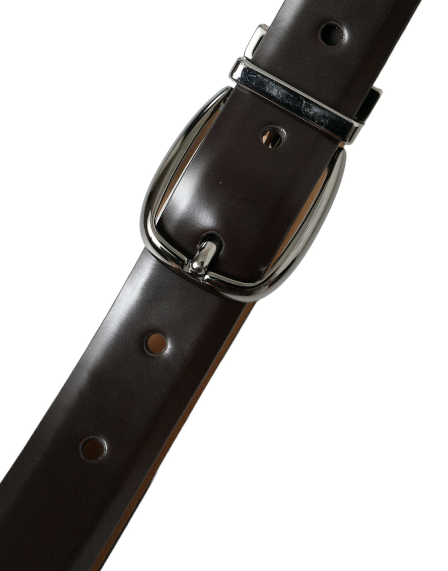  - Elegant Dark Brown Calf Leather Belt