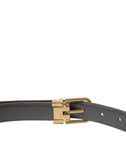  - Metallic Gold Leather Belt - Timeless Elegance