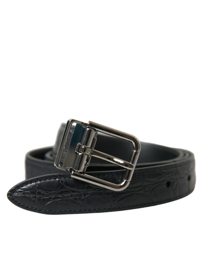  - Elegant Leather Belt with Metal Buckle