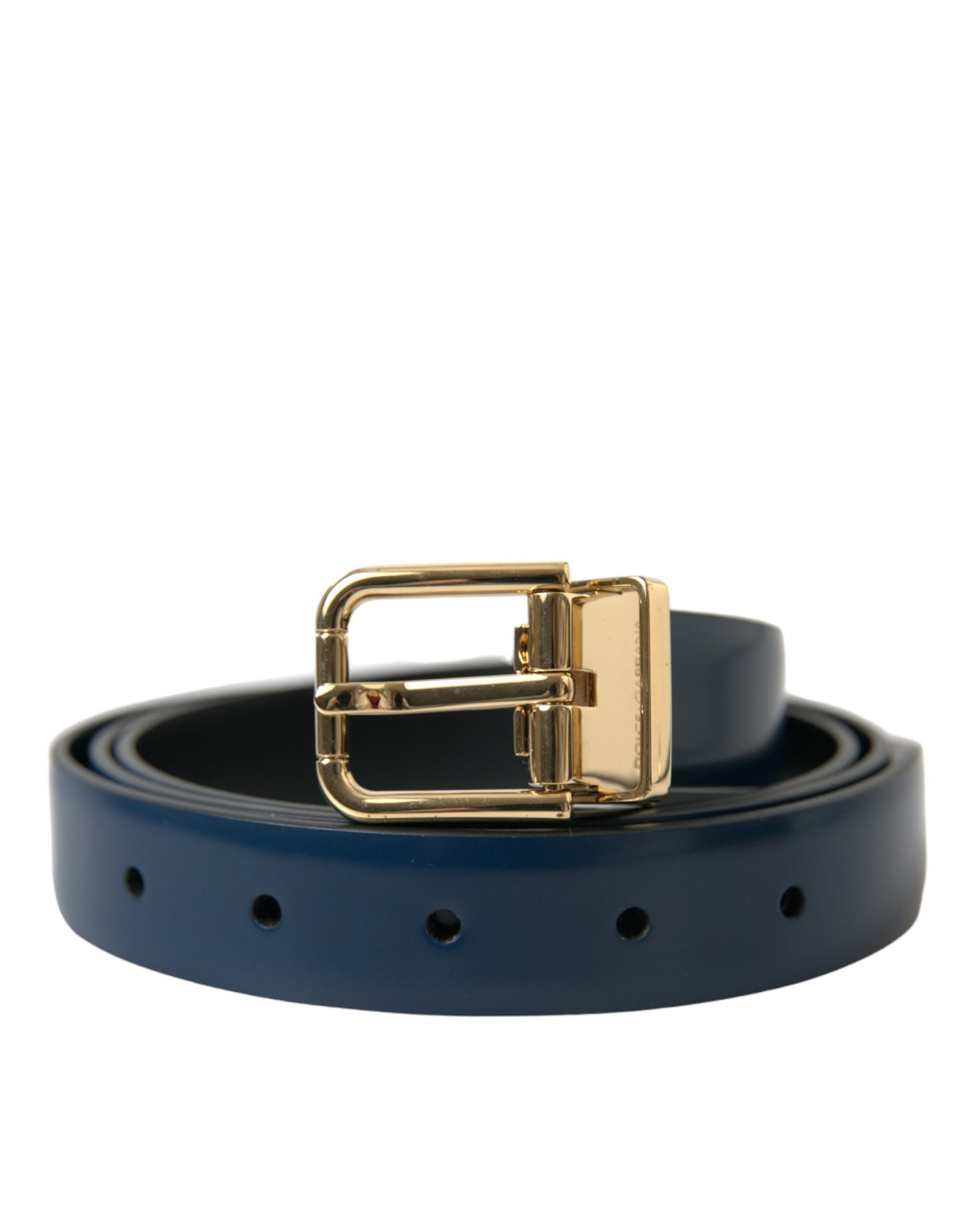  - Elegant Blue Calf Leather Belt