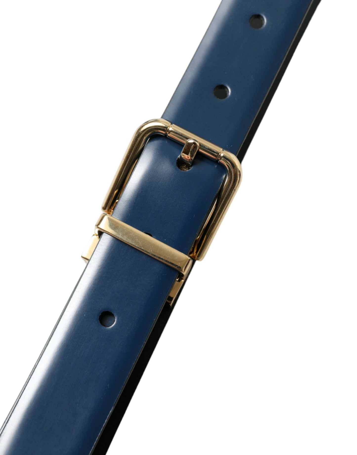  - Elegant Blue Calf Leather Belt