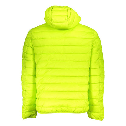  - Chic Green Polyamide Hooded Jacket