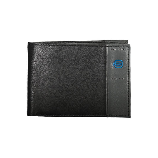 Elegant Dual-Fold Leather Wallet with Coin Purse