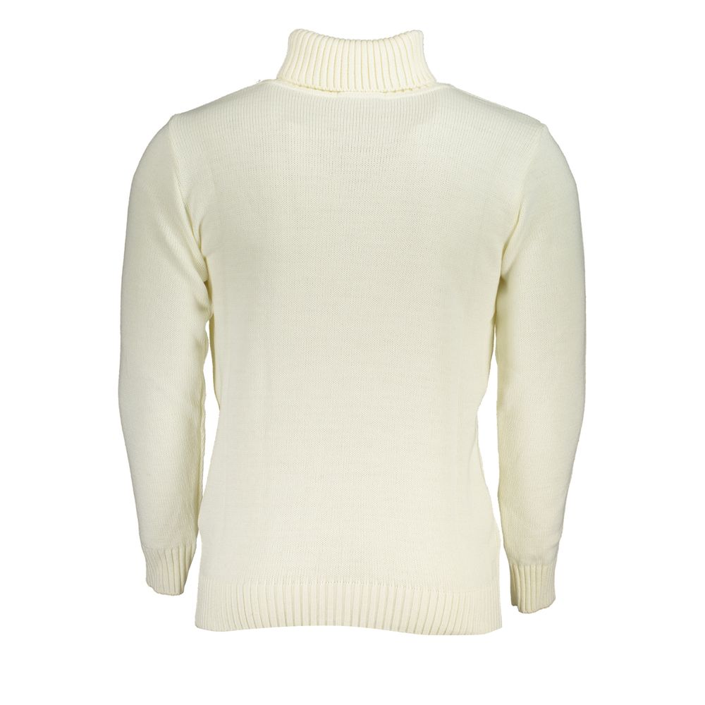 Elegant Turtleneck Sweater with Embroidered Logo