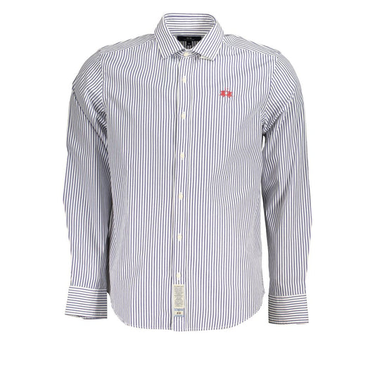 La Martina Long-Sleeved Striped Shirt for Men
