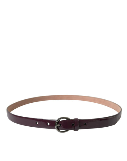  - Elegant Maroon Leather Waist Belt