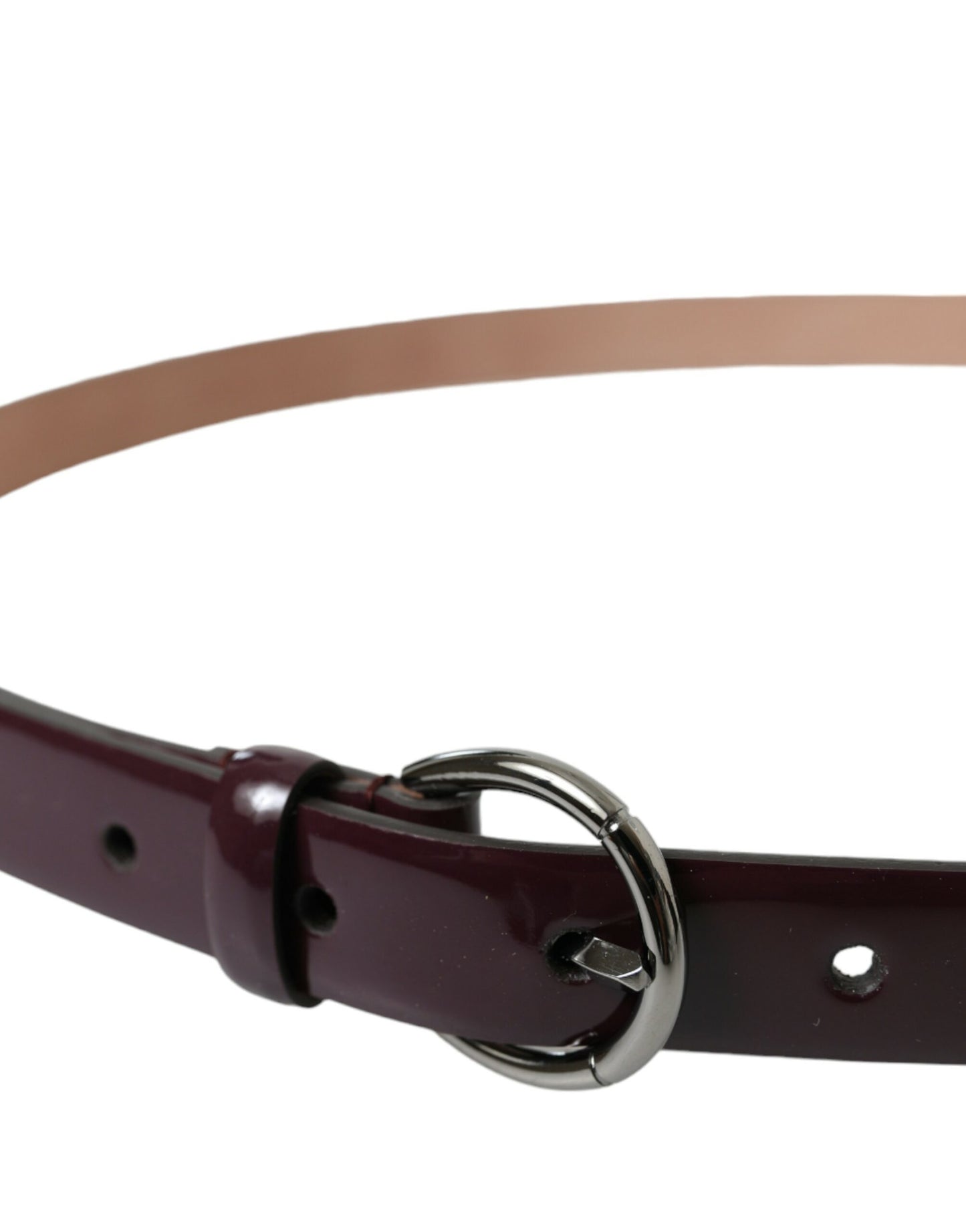  - Elegant Maroon Leather Waist Belt