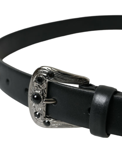  - Engraved Logo Leather Waist Belt