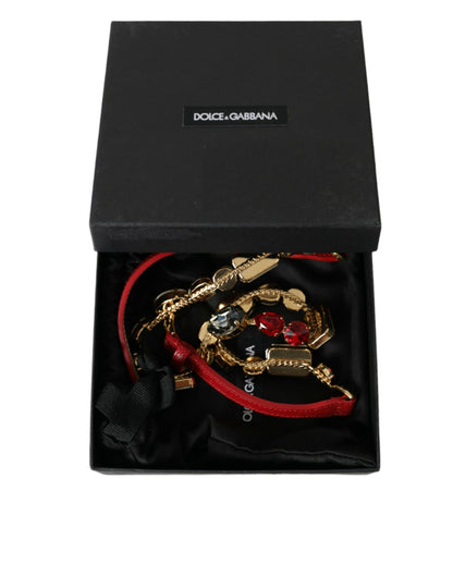  - Radiant Red Crystal Buckle Waist Belt