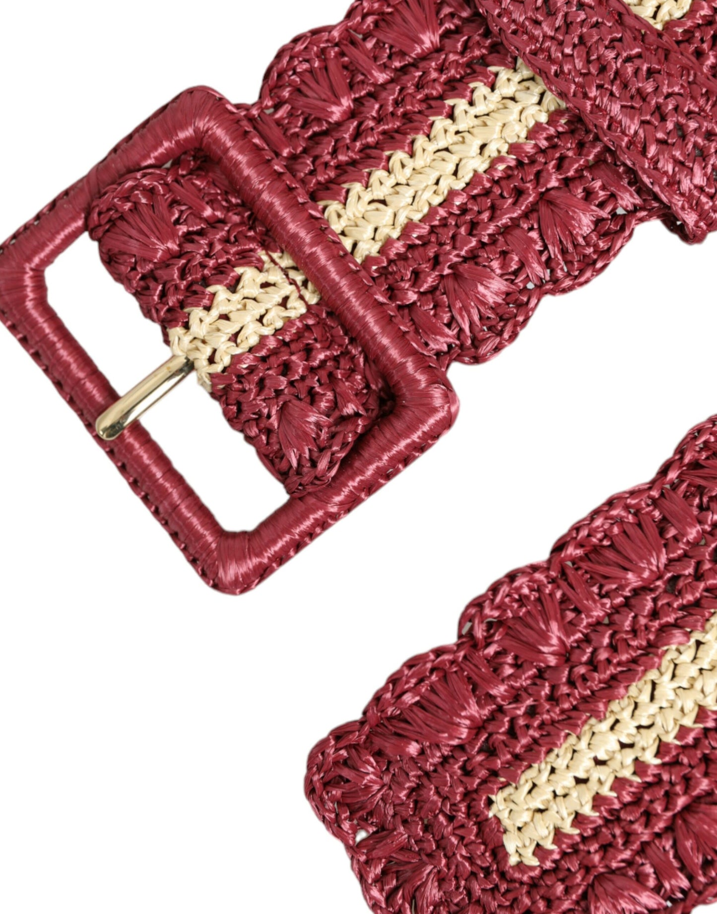  - Maroon Elegance Canvas Waist Belt