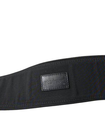  - Elegant Suede Waist Belt in Timeless Black