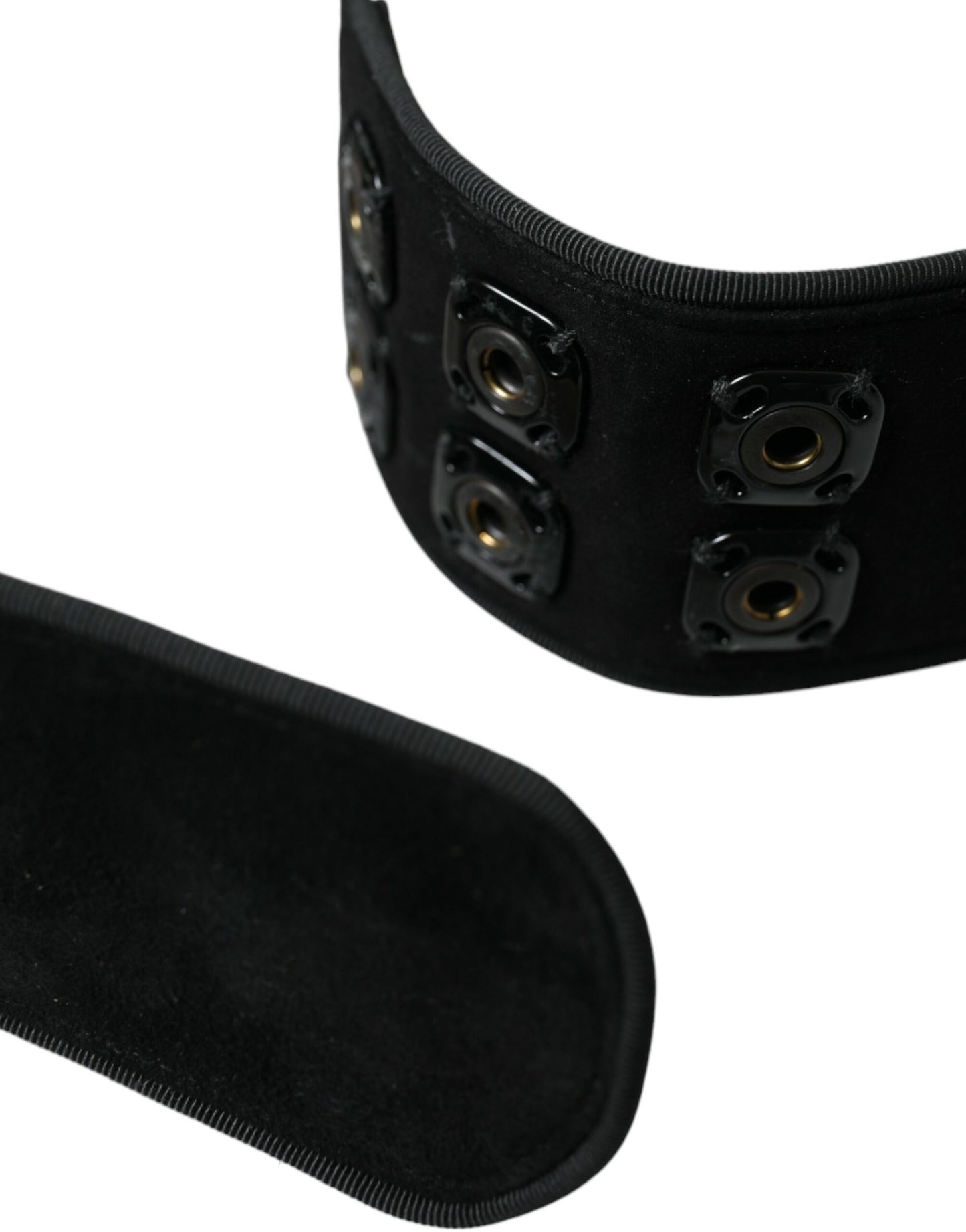  - Elegant Suede Waist Belt in Timeless Black