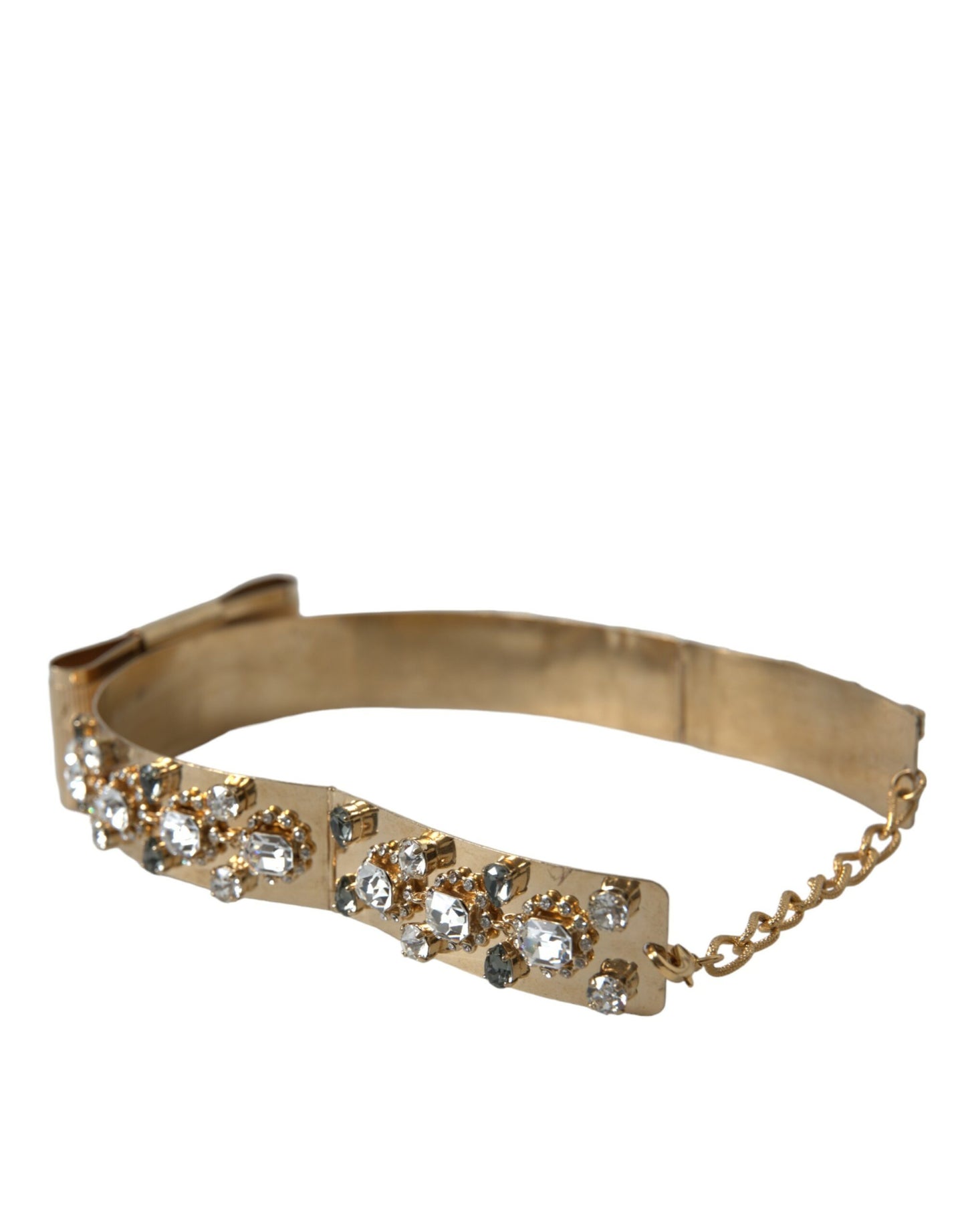  - Gold-Tone Crystal Embellished Waist Belt