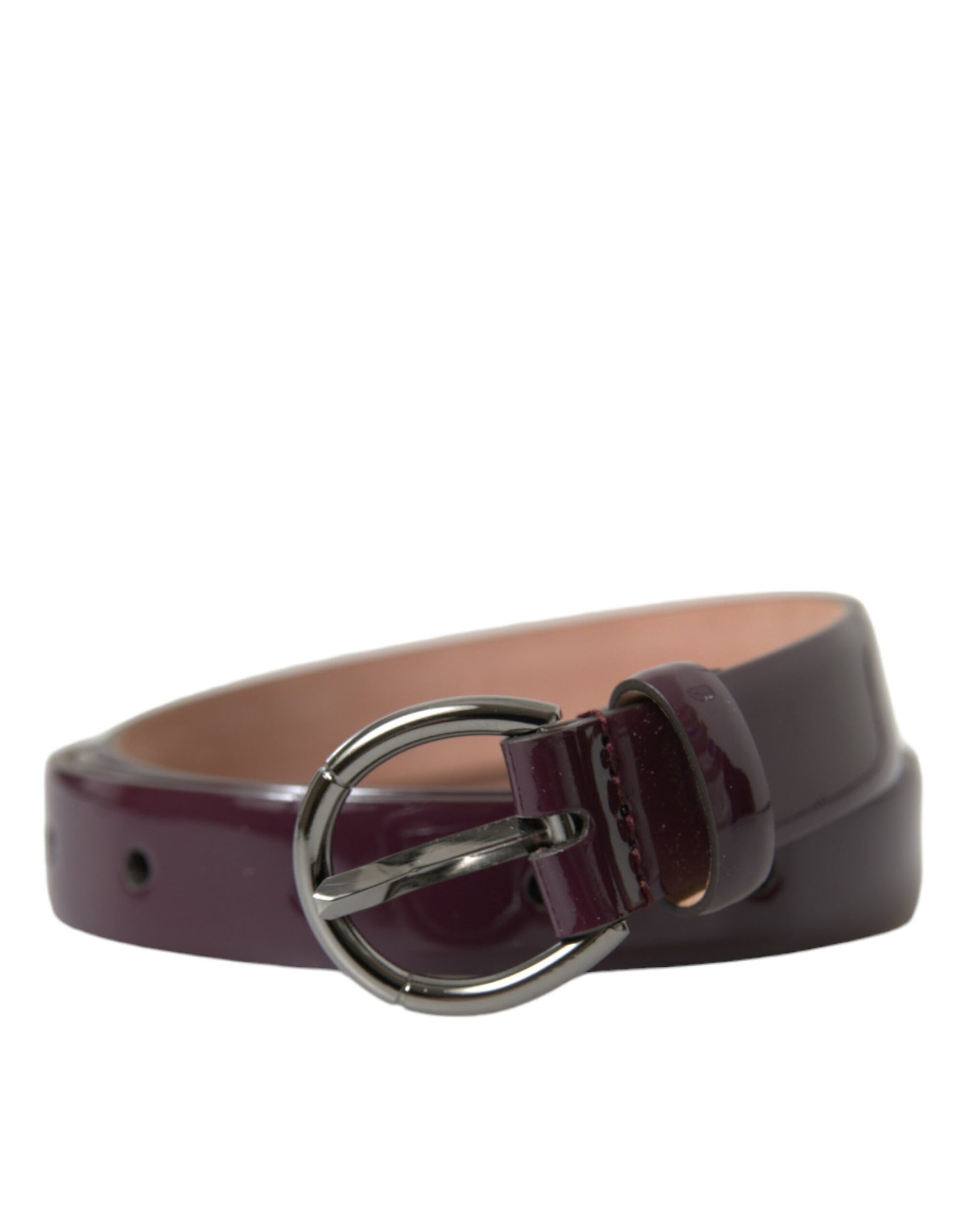 Elegant Maroon Leather Waist Belt