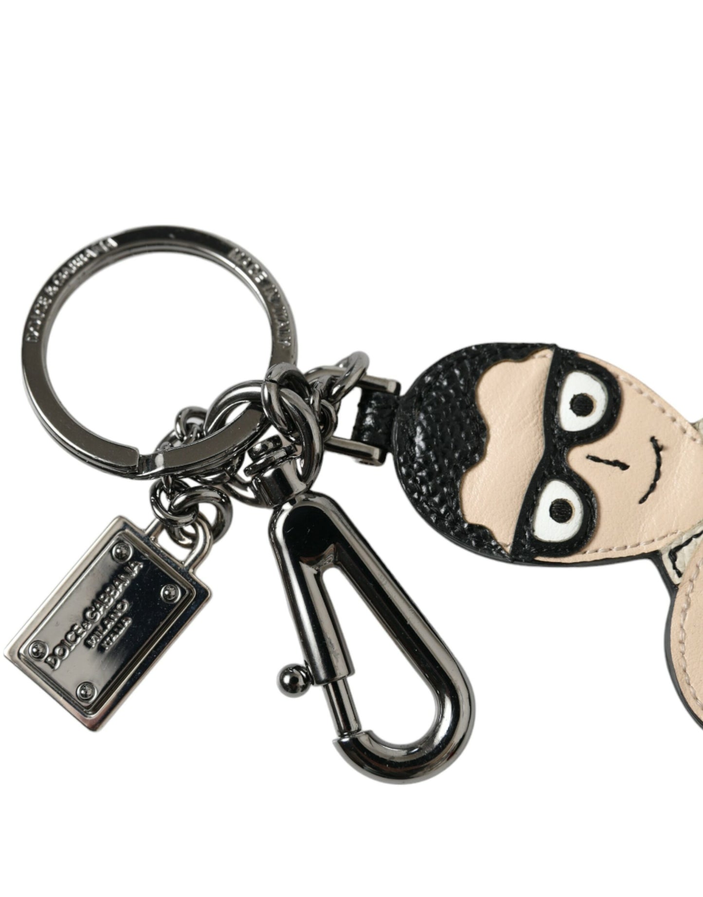  - Elegant Multicolor Leather Keychain