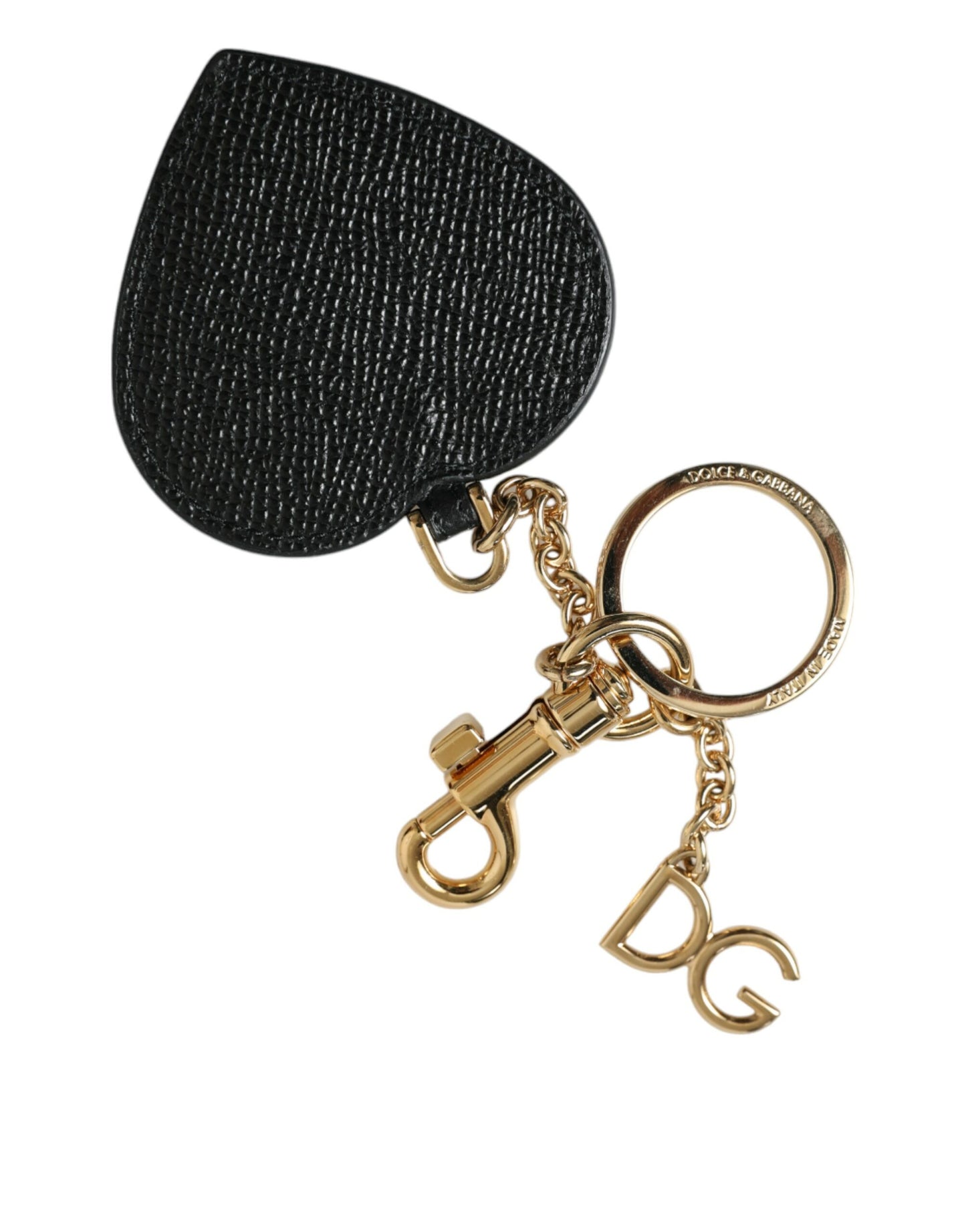  - Stunning Gold and Pink Leather Keychain