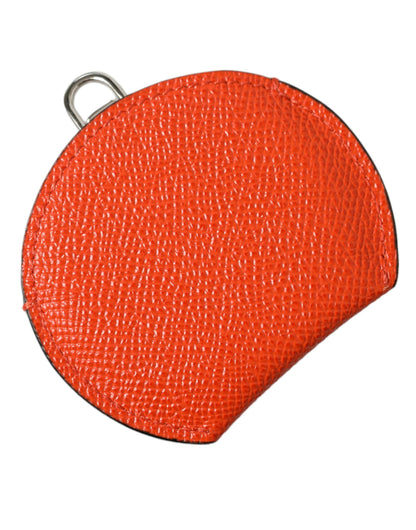  - Elegant Orange Leather Mirror Holder