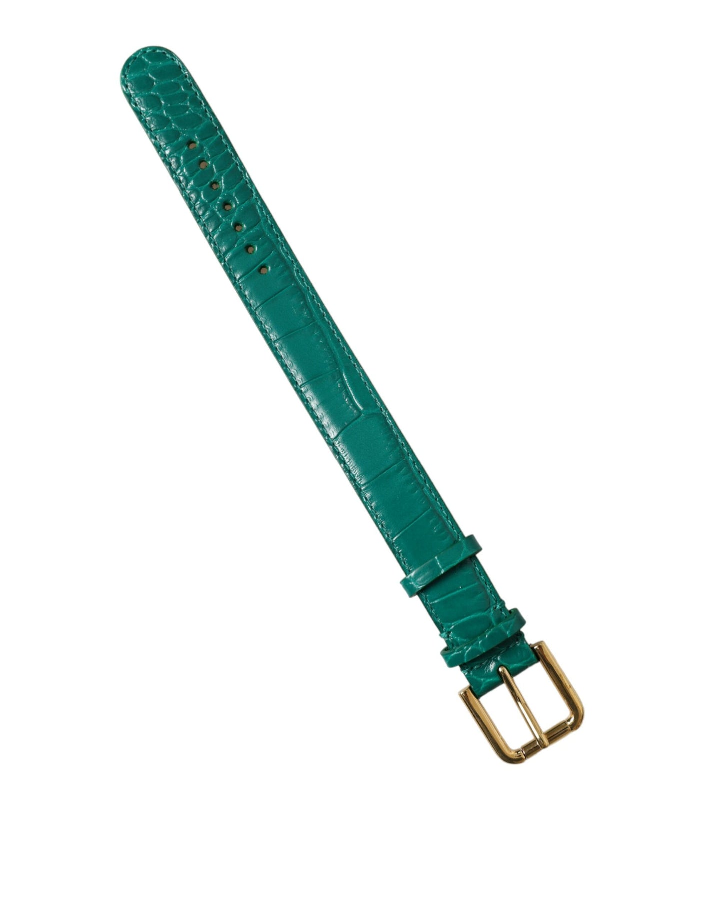  - Elegant Green Leather Neck Band