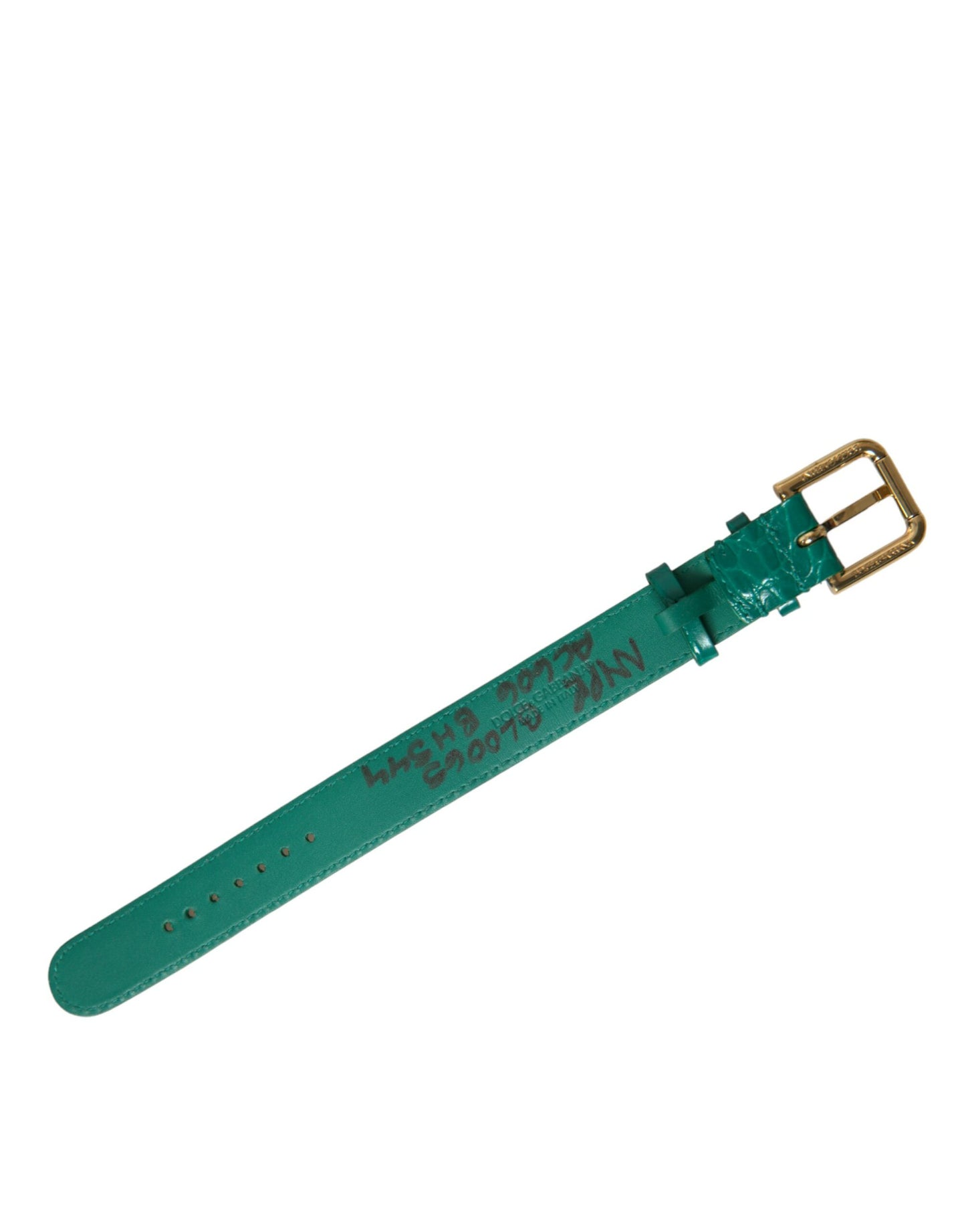  - Elegant Green Leather Neck Band