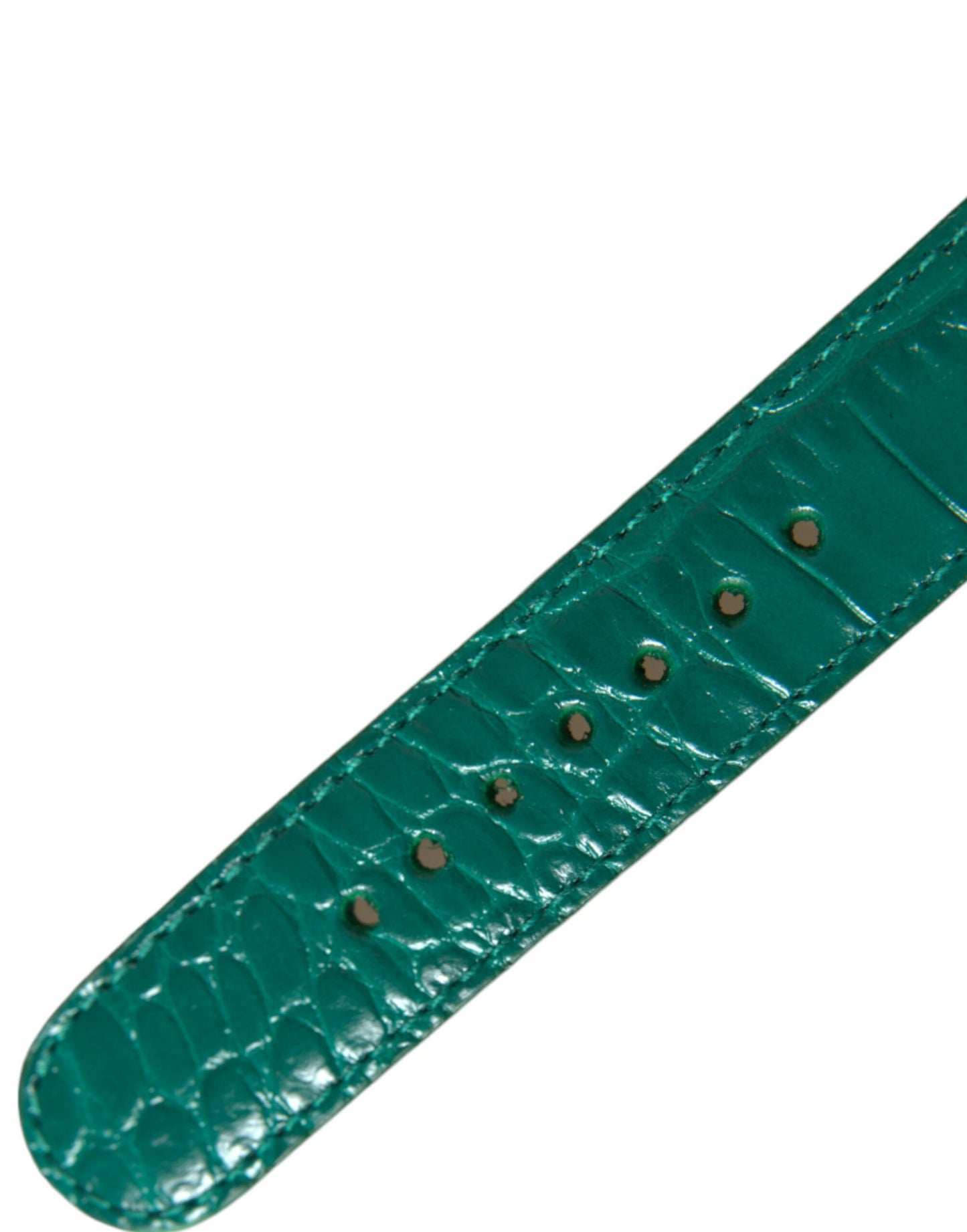  - Elegant Green Leather Neck Band