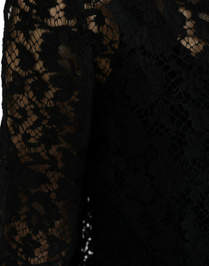  - Elegant Floral Lace Blouse Top