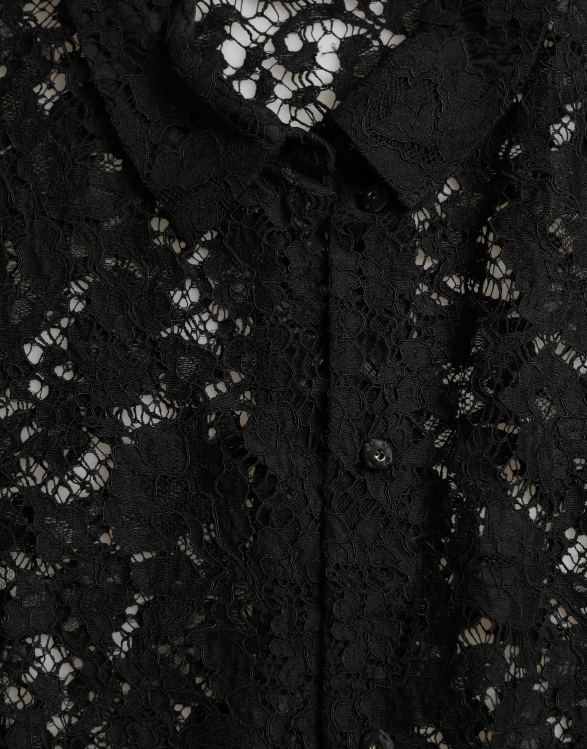 Elegant Floral Lace Blouse Top by Dolce & Gabbana