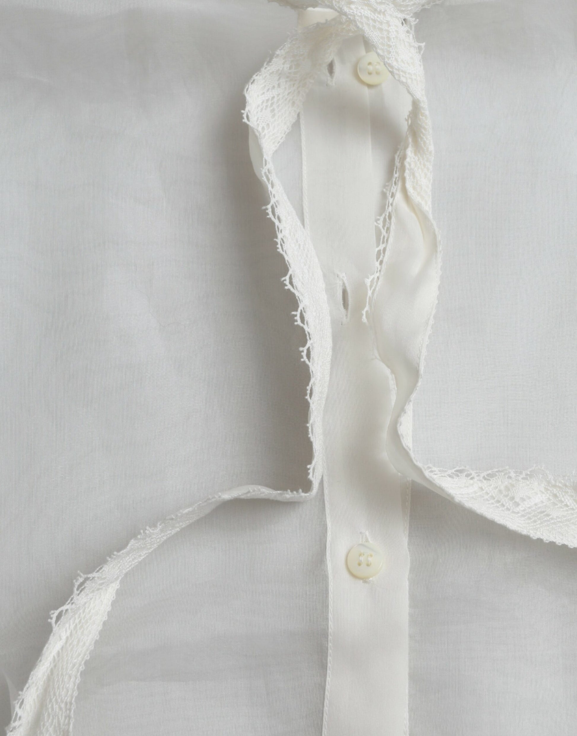 Elegant Silk Blend Long Sleeve Blouse by Dolce & Gabbana