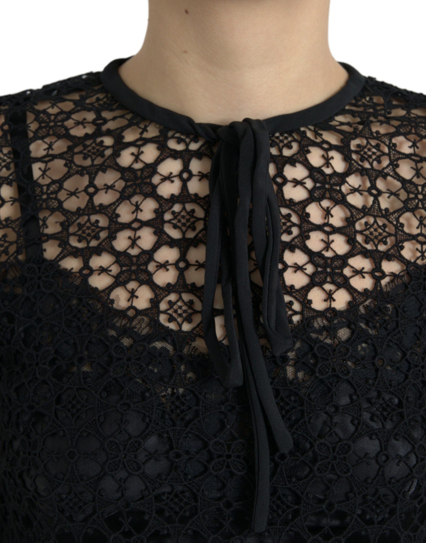  - Elegant Floral Lace Blouse Top