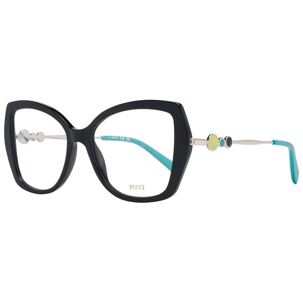 Emilio Pucci Women’s Optical Glasses – Black Butterfly Frame, 53mm
