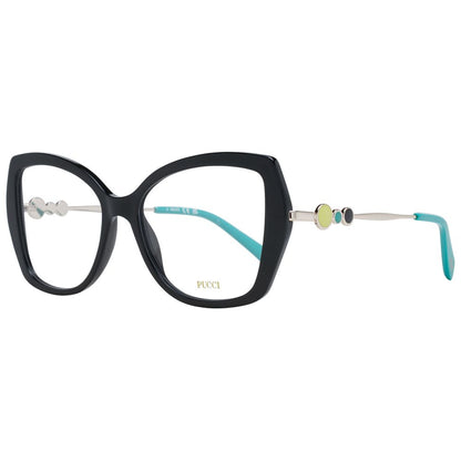 Emilio Pucci Women’s Optical Glasses – Black Butterfly Frame, 53mm