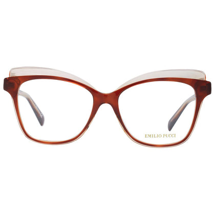 Emilio Pucci Women's Optical Frames – Brown Butterfly Design