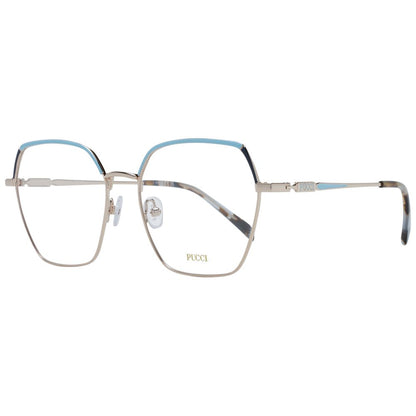 Emilio Pucci Women's Optical Frames – Gold Square Design, 54mm