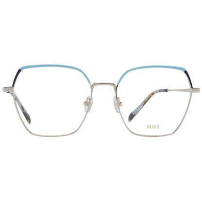 Emilio Pucci Women's Optical Frames – Gold Square Design, 54mm