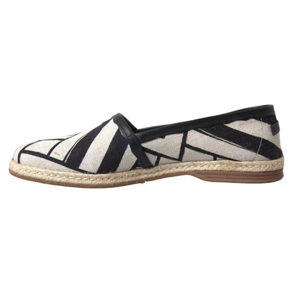 Dolce & Gabbana Striped Leather Espadrilles