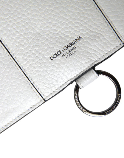  - Elegant White Leather Crossbody Cardholder