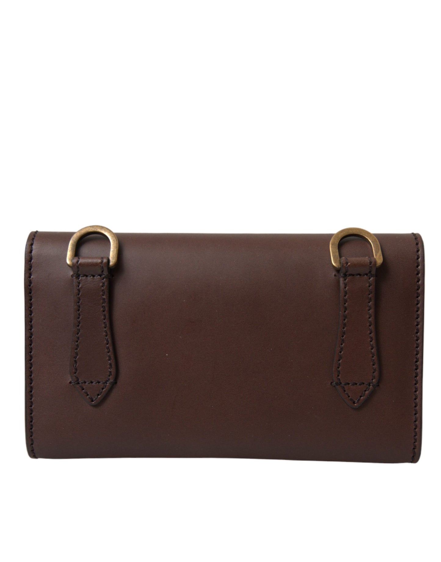  - Elegant Leather Shoulder Bag in Rich Brown