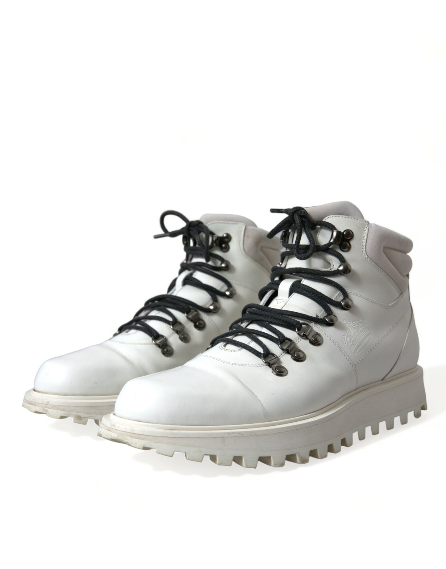  - Pristine White Italian Ankle Boots