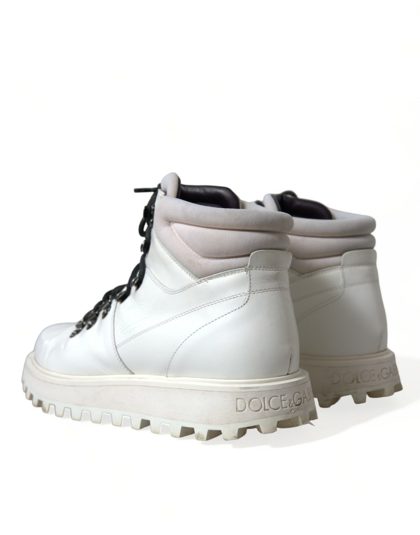  - Pristine White Italian Ankle Boots