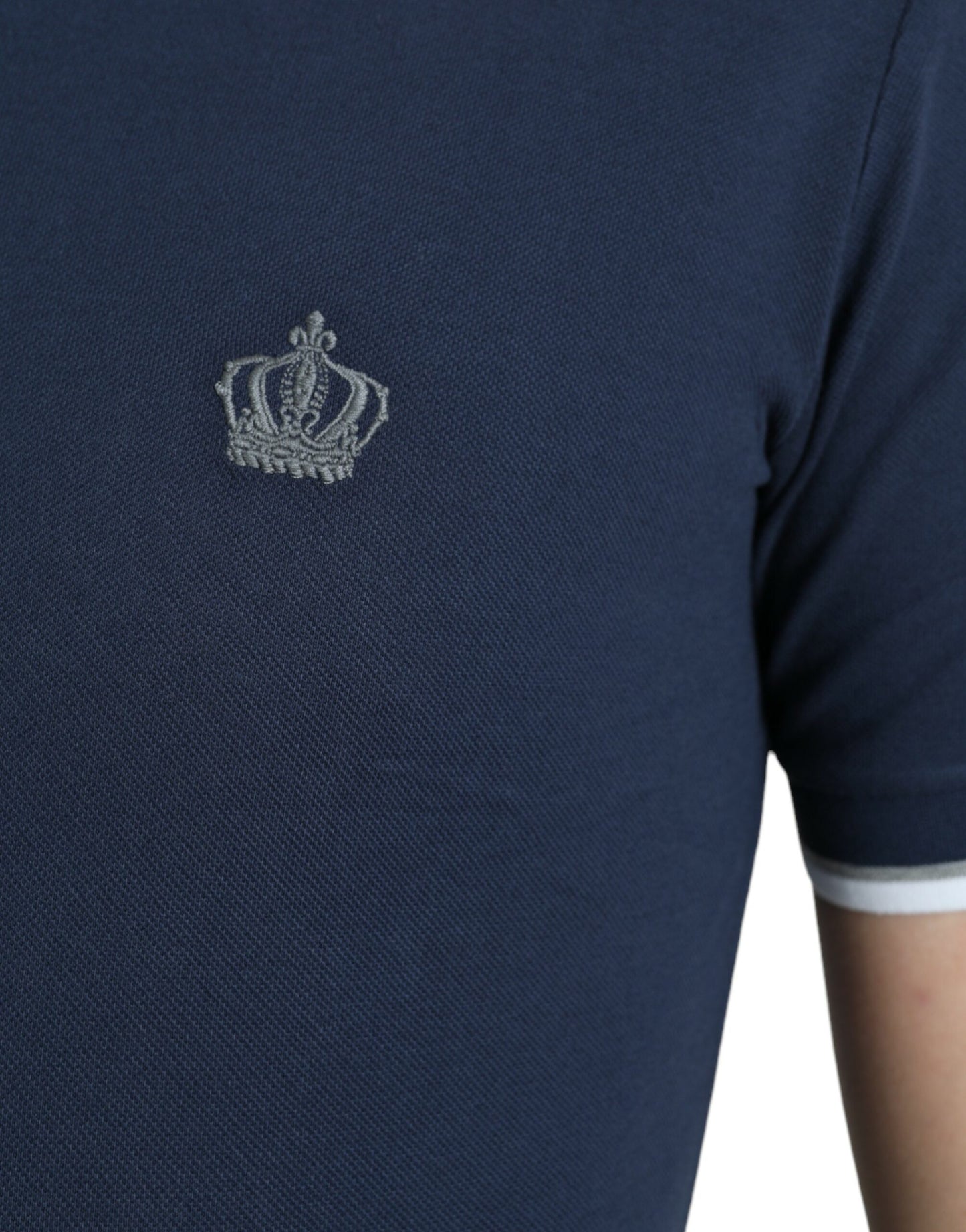  - Elegant Crown Embroidered Polo T-Shirt