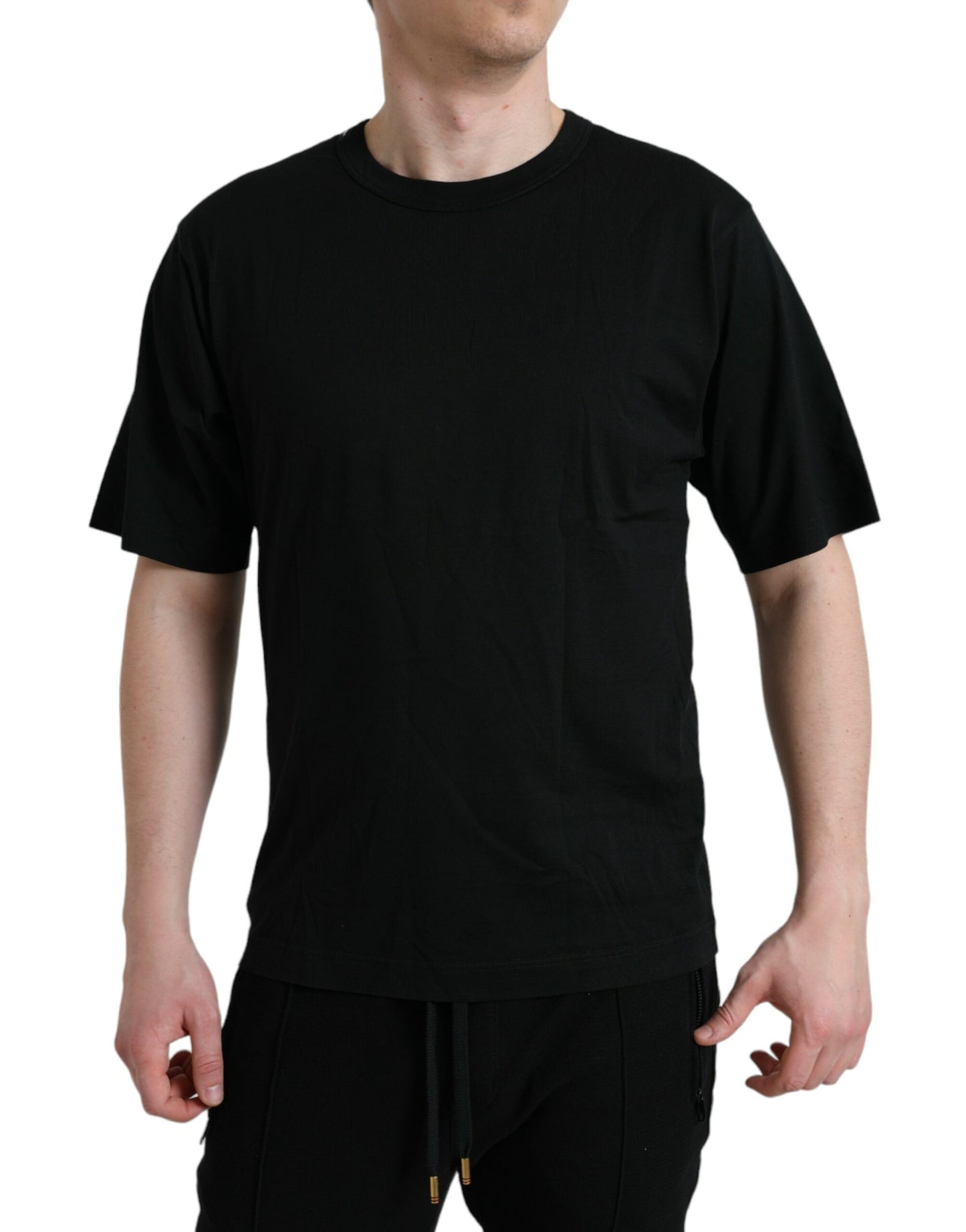  - Elegant Embossed Logo Cotton Tee