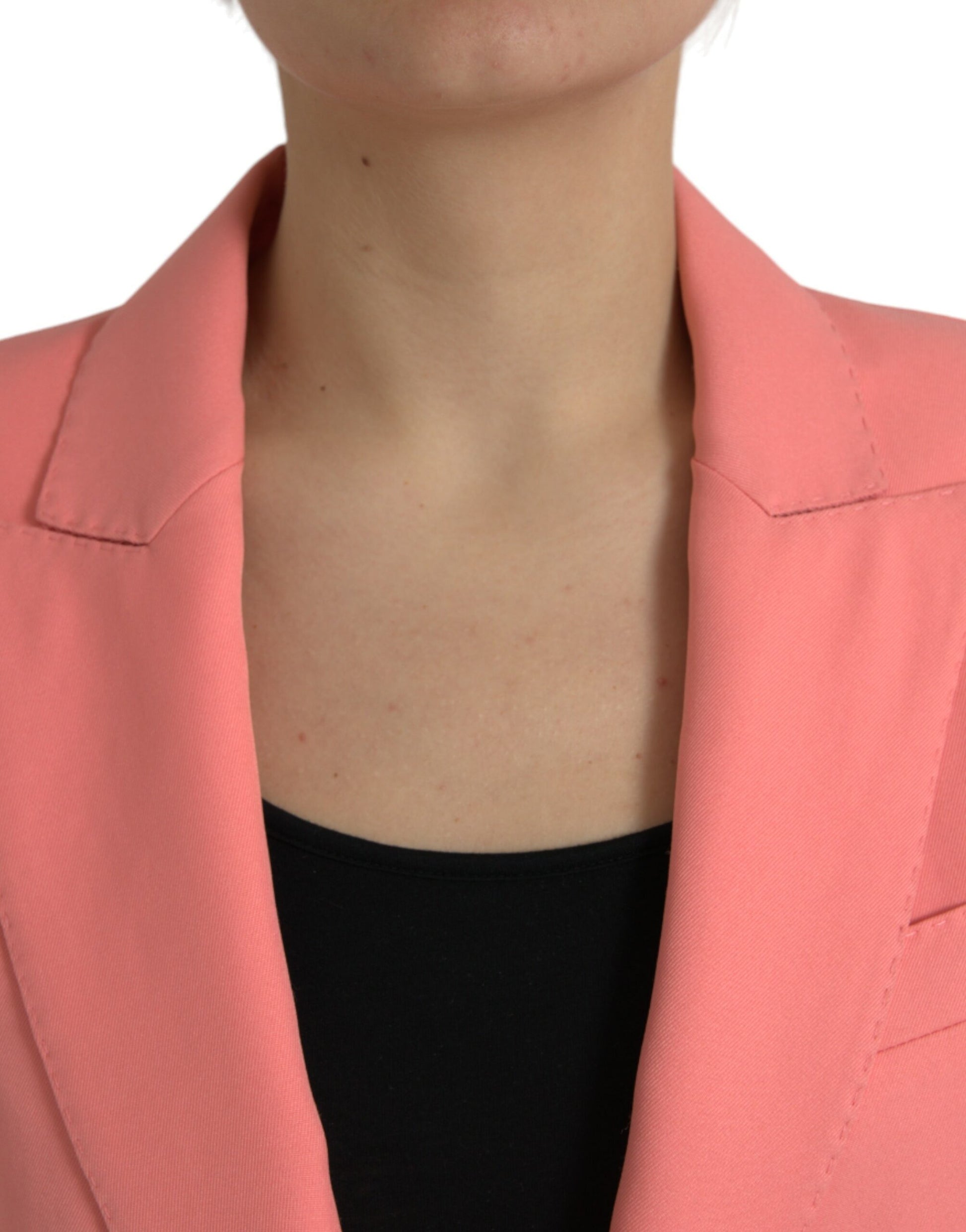 Chic Pink Peak Lapel Blazer by Dolce & Gabbana