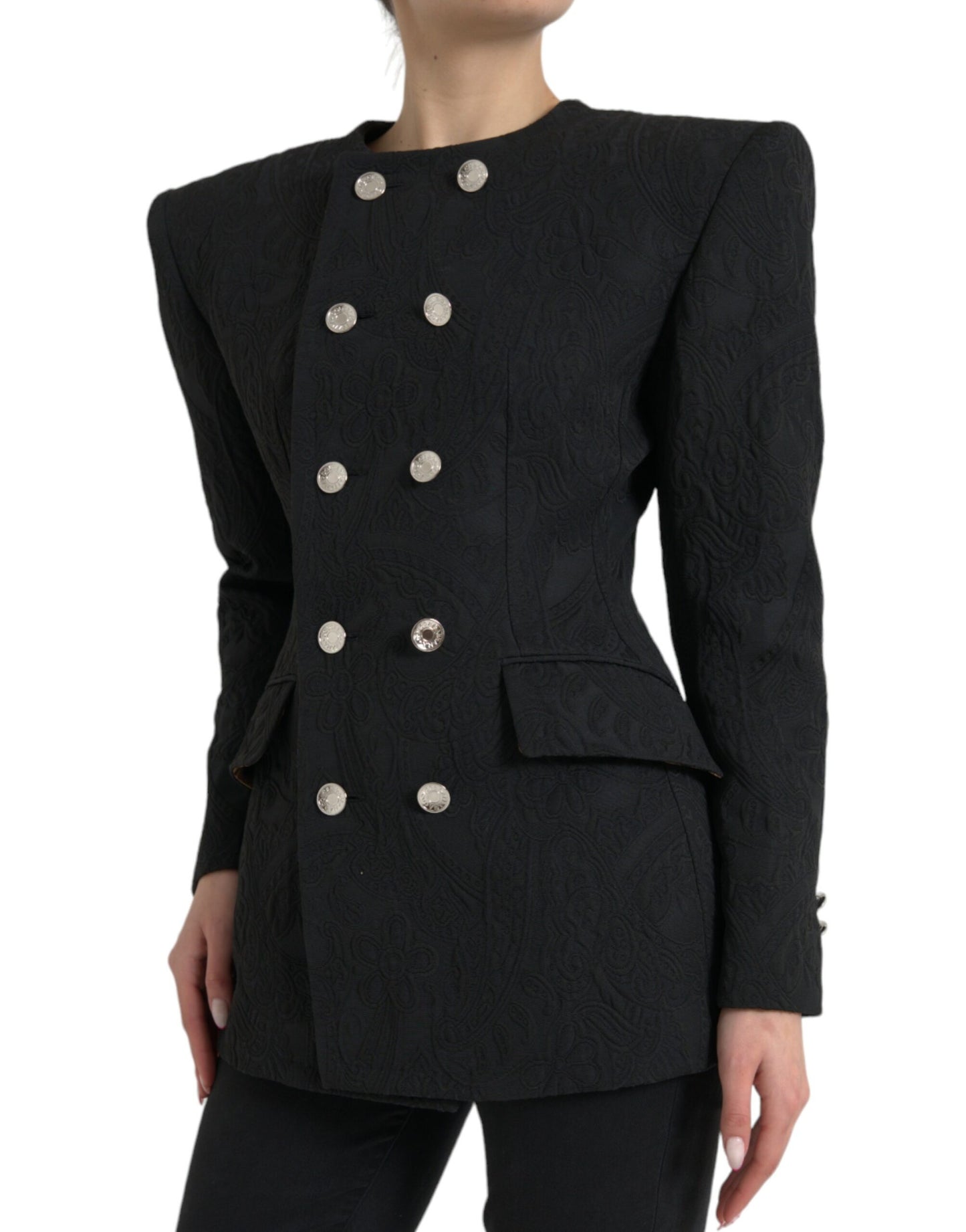  - Elegant Double Breasted Blazer Jacket