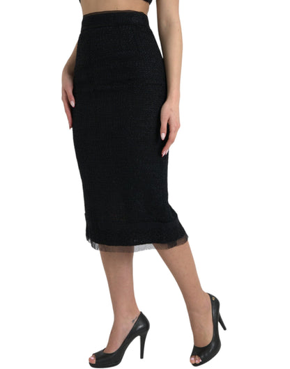  - Elegant High Waist Midi Skirt