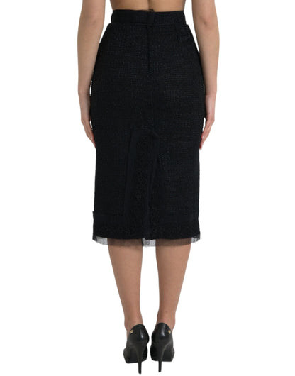  - Elegant High Waist Midi Skirt