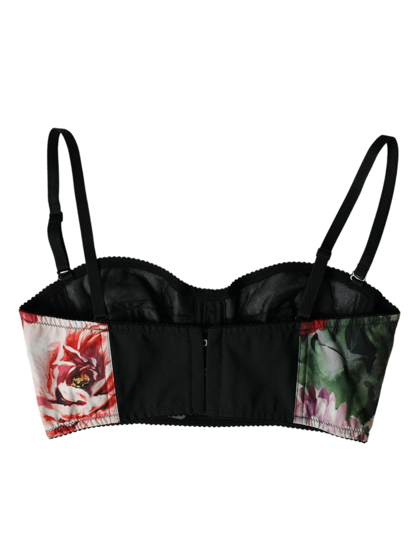  - Multicolor Floral Bustier Crop Top