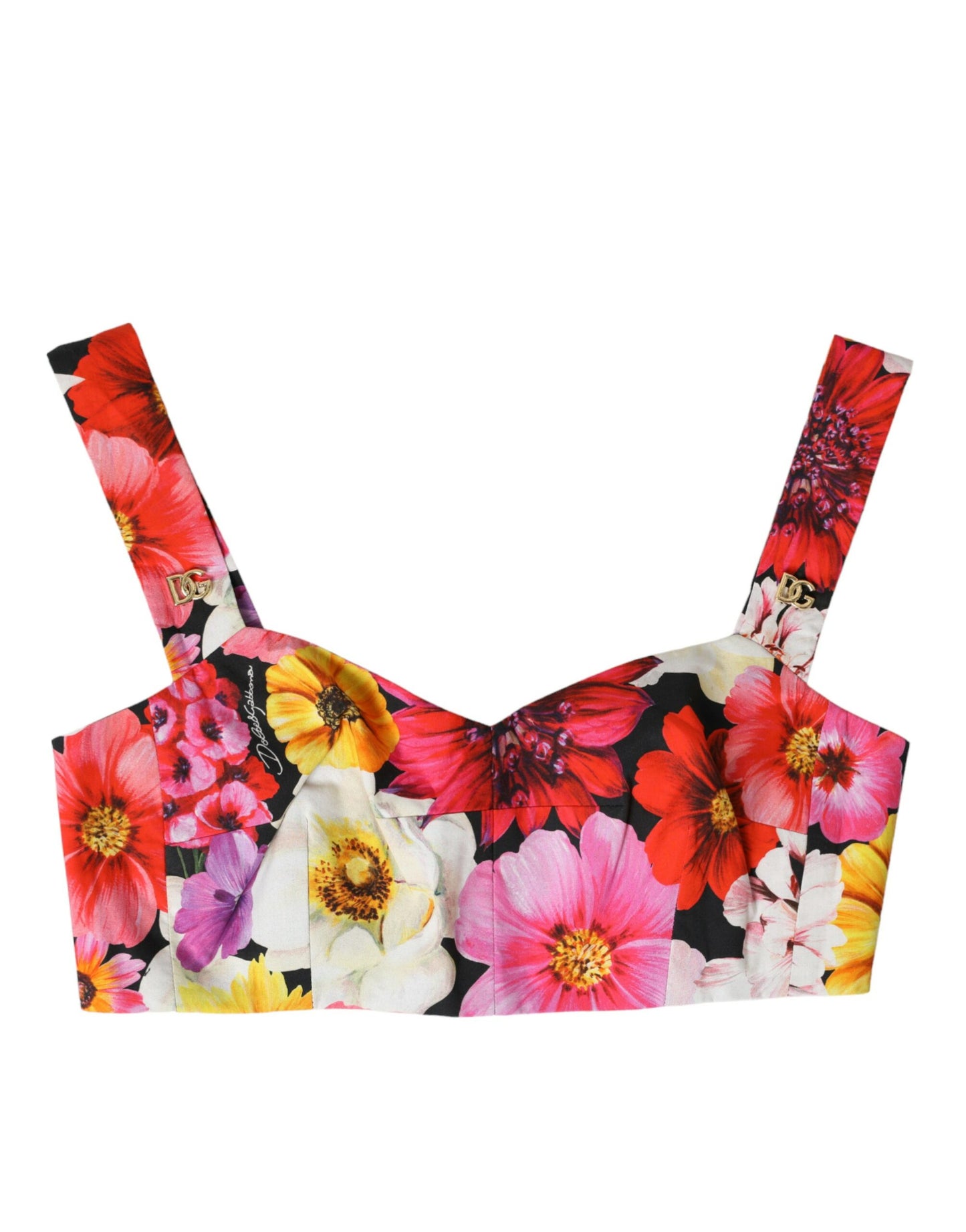  - Exquisite Floral Bustier Crop Top