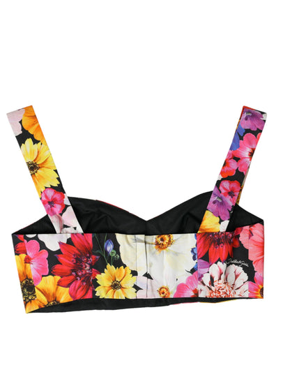  - Exquisite Floral Bustier Crop Top