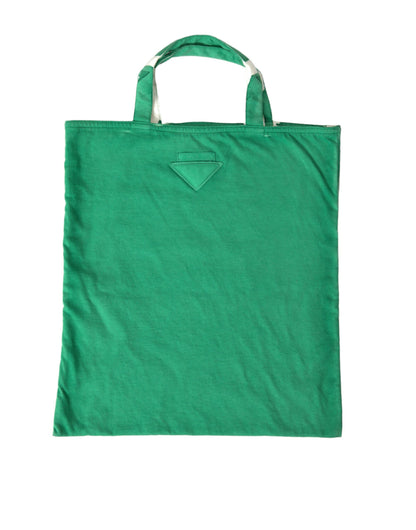  - Elegant Green Fabric Tote Bag